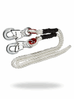 Tulmex 5489-20PD – Línea de Vida de Polipropileno con 2 Ganchos de Seguridad Dobles, 2 m