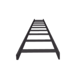 Escalera Tubular de 1.5" de Peralte y 12" de Ancho y 3.05 Metros de Largo, Pintura Epóxica Color Negro, Ideal Para Utilizarse en Centros de Datos o Cuartos de Telecomunicacionesl, incluye Coples y Tornillería