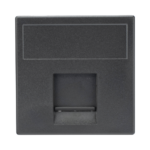 M?dulo Color Grafito con 1 Espacio para Jack Keystone con Guardapolvo para las Cajas de Escritorio Ofiblock y Teleblock / (K76/14)