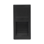 Medio M?dulo Color Grafito con 1 Espacio para Jack Keystone con Guardapolvo para las Cajas de Escritorio Ofiblock y Teleblock / (K76/14)