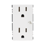 M?dulo D?plex de Contactos El?ctricos 10A 127V Color Blanco / Compatible con Cajas para Pavimento SM-CPAV-2 y SM-CPAV-4 / Requiere Adaptador SM-ADAP-FP para Fijaci?n / Modelo 25424-30