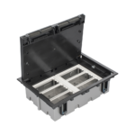 Caja Para Instalaci?n en Piso Falso para Voz, Datos o Contactos El?ctricos / Capacidad para 6 M?dulos / Espacio Embellecedor en la Tapa / Profundidad Ajustable de 90 a 120 mm (3.54 a 4.72 pulgadas) / Los M?dulos se Adquieren Aparte / (SF610/14CY)