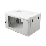 Gabinete de Pared de 6U con Puerta de Cristal Templado, 455 mm de Profundidad Total, Rack de 19'', Acero Reforzado Color Gris Mate - Image 3