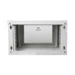 Gabinete de Pared de 6U con Puerta de Cristal Templado, 455 mm de Profundidad Total, Rack de 19'', Acero Reforzado Color Gris Mate - Image 4