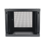Gabinete de Pared de 9U con Puerta Perforada, 455 mm de Profundidad, Rack de 19'', Acero Reforzado Color Negro. - Image 4