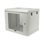 Gabinete de Pared de 9U con Puerta Perforada 455 mm de Profundidad, Rack de 19'', Acero Reforzado Color Gris Mate - Image 3