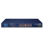 Switch No Administrable PoE+ Extender, Aislamiento VLAN de 16 Puertos Gigabit +, 2 Combo TP/SFP y Pantalla - Image 2