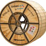 Carrete 4 Kilómetros de Fibra Óptica (ADSS) G.652D Armada Anti Roedor, Dieléctrica, Monomodo 48 Hilos, Span 200 (Para instalaciones aéreas, en tubería o enterrado directo)