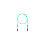 Jumper de Fibra Optica Multimodo 50/125 OM4, LC-SC Duplex, LSZH, Color Aqua, 6 Metros (19.69 Pies)