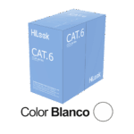 Cable de Red U/UTP Cat6 23AWG / Cumple ANSI-TIA-568.2-D / RoHS 2.0 / CPR Fca / Longitud 305 Metros (1000 Pies) / PVC Blanco / Resistencia a la Tracci?n y Compresi?n / Operaci?n -20?C a 70?C