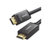 Cable DP Macho a HDMI Macho / Longitud 3 Metros (9.84 Pies) / Soporta 4K@30Hz / Soporta 3D / Cobre Esta?ado 28AWG / Blindaje Interno M?ltiple / Transmisi?n Unidireccional / Bot?n de Liberaci?n / Chip de ?ltima Generaci?n