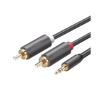 Cable Adaptador de 3.5mm Macho a 2 RCA Macho / 3 Metros (9.84 Pies) / Color Gris / Blindaje M?ltiple / ABS / Alta Calidad - Image 2
