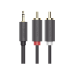 Cable Adaptador de 3.5mm Macho a 2 RCA Macho / 3 Metros (9.84 Pies) / Color Gris / Blindaje M?ltiple / ABS / Alta Calidad - Image 3