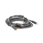 Cable Adaptador de 3.5mm Macho a 2 RCA Macho / 3 Metros (9.84 Pies) / Color Gris / Blindaje M?ltiple / ABS / Alta Calidad - Image 4