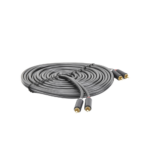 Cable de Audio 2 RCA Macho a 2 RCA Macho / 5 Metros (16.40 Pies) / Color Negro / Alta Calidad / Anillos de Goma para Asegurar un Agarre Firme al Instalar o Quitar el Cable - Image 2