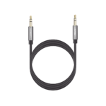 Cable Auxiliar 5 Metros / Conector 3.5mm a 3.5mm / Macho a Macho / Cubierta de TPE / Carcasa de Aluminio / Color Negro - Image 2