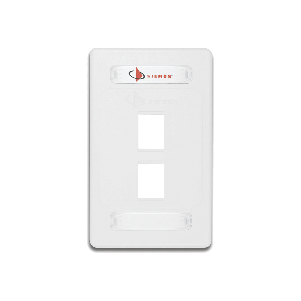10GMXFPS0202-l.png Placa de Pared Modular 10G MAX de 2 Salidas, Color Blanco - Image 1