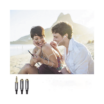 Cable Adaptador/Divisor de Audio de 3.5mm Macho a 2 Terminales de 3.5mm Hembra / 25 cm de Longitud / Cable TPE / Color Negro - Image 3