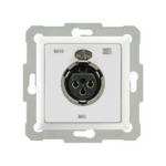 CONEXIÓN CAJA 60 MM. XLR HEMBRA DE PARED. BLANCO. - Image 2