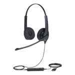 Jabra Biz 1500 Duo, auricular profesional con cancelación de ruido, ideal para contact center con conexión USB (1559-0159)