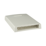 Caja de Montaje en Superficie, con Accesorio para Resguardo de Fibra ?ptica, para 6 M?dulos Mini-Com, Color Blanco Mate - Image 2