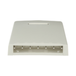 Caja de Montaje en Superficie, con Accesorio para Resguardo de Fibra ?ptica, para 6 M?dulos Mini-Com, Color Blanco Mate - Image 3