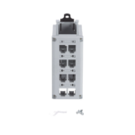 Panel de Parcheo Modular para Cobre, de Instalaci?n en Riel DIN Est?ndar de 35 mm (1.38 pulgadas), 8 Puertos Mini-Com, Color Gris - Image 4