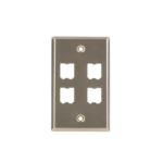 Placa de Pared Vertical, de Acero Inoxidable, Salida Para 4 Puertos Mini-Com - Image 5