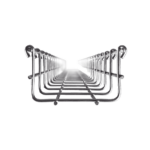 Charola Tipo Malla 54/100 mm, Acabado Electro Zinc, Hasta 86 Cables Cat6, Tramo de 3 Metros