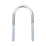 Abrazadera tipo U de 1", con acabado Electro Zinc, no incluye tuercas y arandelas