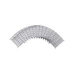 Curva Pre-Fabricada Horizontal de 90° con medidas de 54 mm de Peralte y 50 mm Ancho (54/50 mm)