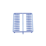 Paquete de 100 Iconos de Datos de Instalaci?n a Presi?n, Para Jacks Mini-Com de Panduit, De Pl?stico, Color Azul - Image 4