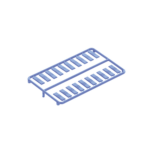 Paquete de 100 Iconos de Datos de Instalaci?n a Presi?n, Para Jacks Mini-Com de Panduit, De Pl?stico, Color Azul - Image 5