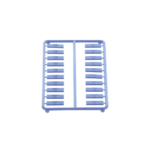 Paquete de 100 Iconos de Datos de Instalaci?n a Presi?n, Para Jacks Mini-Com de Panduit, De Pl?stico, Color Azul - Image 6