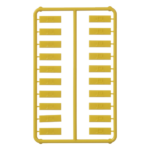 Paquete de 100 Iconos de Datos de Instalaci?n a Presi?n, Para Jacks Mini-Com de Panduit, De Pl?stico, Color Amarillo - Image 3