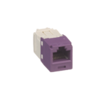 Conector Jack RJ45 Estilo TG, Mini-Com, Categor?a 6, de 8 Posiciones y 8 Cables, Color Violeta - Image 3