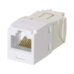 Conector Jack RJ45 Estilo TG, Mini-Com, Categor?a 6, de 8 Posiciones y 8 Cables, Color Blanco