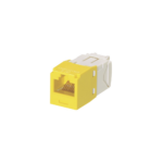 Conector Jack RJ45 Estilo TG, Mini-Com, Categor?a 6, de 8 Posiciones y 8 Cables, Color Amarillo