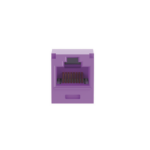 Conector Jack RJ45 Estilo TG, Mini-Com, Categor?a 6A, de 8 Posiciones y 8 Cables, Color Violeta - Image 2