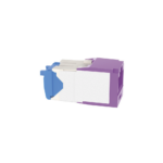 Conector Jack RJ45 Estilo TG, Mini-Com, Categor?a 6A, de 8 Posiciones y 8 Cables, Color Violeta - Image 4