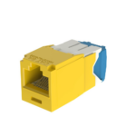Conector Jack RJ45 Estilo TG, Mini-Com, Categor?a 6A, de 8 Posiciones y 8 Cables, Color Amarillo