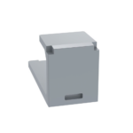 M?dulo de Tapa Ciega (Inserto Ciego), Mini-Com, Color Gris, 1 Pieza