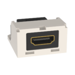 M?dulo Acoplador HDMI 2.0, Hembra a Hembra Tipo-A, Categor?a 2, Uso en 2 Puertos Mini-Com, Color Blanco Mate