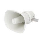 Altavoz IP Tipo Trompeta | 25 Watts | 24VCD | Reproducción de Audio vía Red | Exterior IP67 | Metal | Entrada de alarma | Compatible con Hik-Connect / Hik-Central Professional