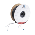 Carrete de Fibra ?ptica Monomodo con Conectores LC-LC Duplex, Reforzada con Kevlar, de 200 Metros (656.17 Pies), Para Instalaciones Subterr?neas por Tuber?a