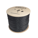 Bobina de Cable Siam?s Cat5e CCA + 2 Cables Gruesos (16 AWG) para Alimentar C?maras M?s Lejos / 305 Metros (1000 Pies) / Instalaci?n en Exterior / Uso Industrial para Climas Extremos