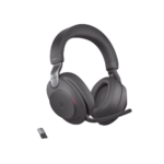 Jabra Evolve2 85, Auricular stereo versión MS con cancelación de ruido activa, dongle USB-A indicador de ocupado (Busylight)(28599-999-999)