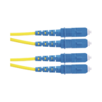 Jumper de Fibra Optica Monomodo 9/125 OS2, SC-SC Duplex, OFNR (Riser), Color Amarillo, 2 Metros (6.56 Pies)