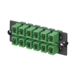 Placa Acopladora de Fibra Optica FAP, Con 12 Conectores SC/APC (12 Fibras), Para Fibra Monomodo OS1/OS2, Color Verde - Image 3