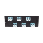 Placa Acopladora de Fibra Optica FAP, Con 6 Conectores LC Duplex (12 Fibras), Para Fibra Multimodo OM3/OM4, Color Aqua - Image 2